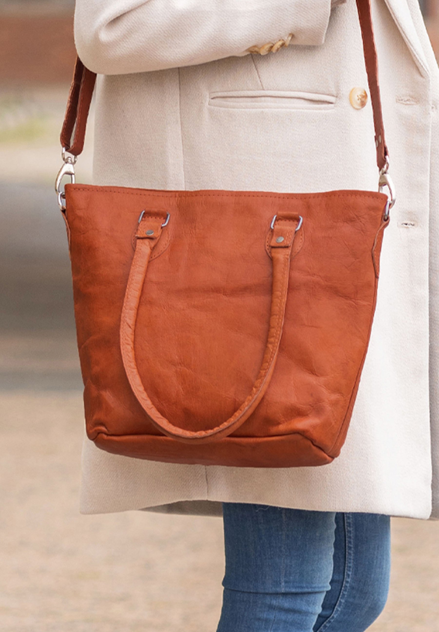Gusti Leder THERESE - Handtas - bruin