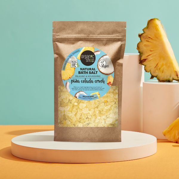 Přírodní koupelová sůl Pina Colada Crush Organic Shop 500g