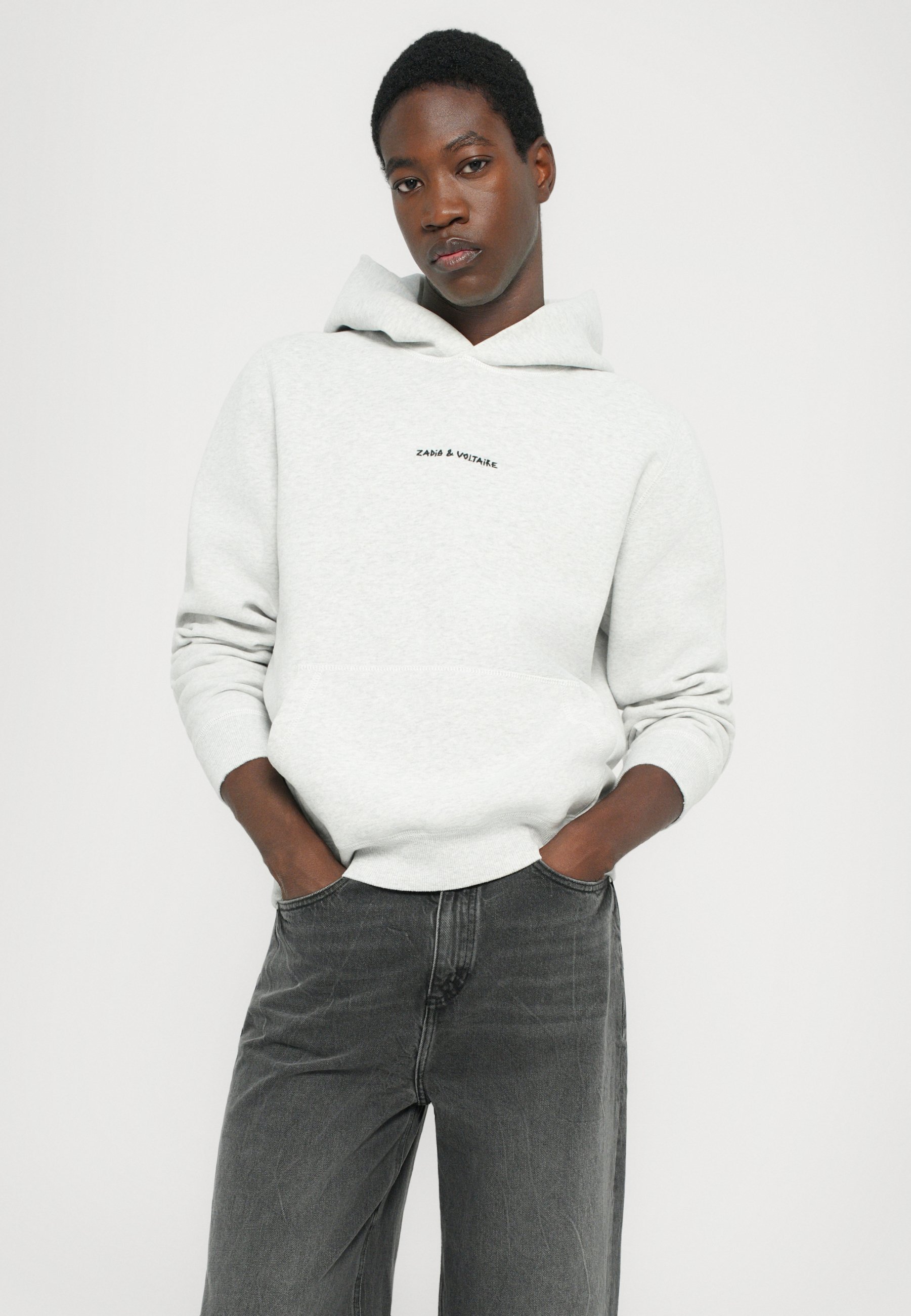 Zadig & Voltaire SANCHI PHOTO RIDE PATCH - Hoodie - gris chine clai