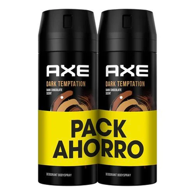 AXE Duo Bodyspray Dark Temptation Pack Desodorante perfumado para hombre 150 ml x 2 150 ml x 2