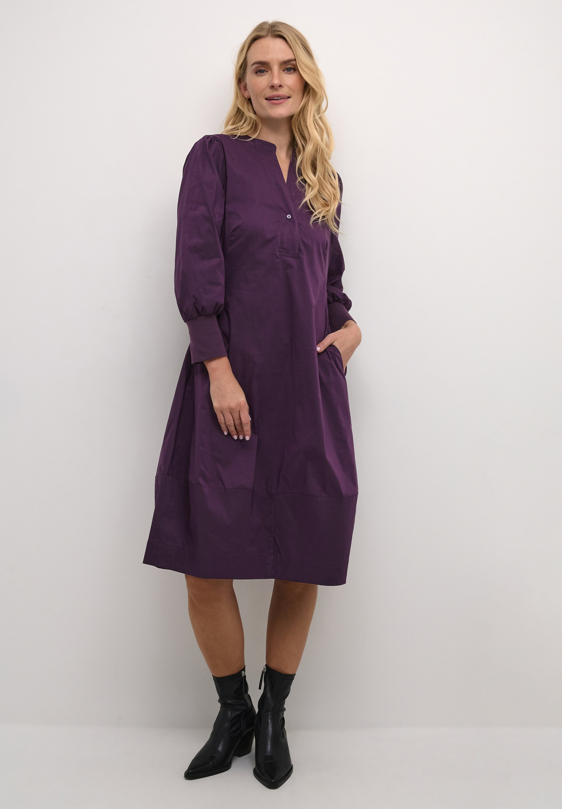 ANTOINETT 3/4 SLEEVE - Skjortekjole - winetasting