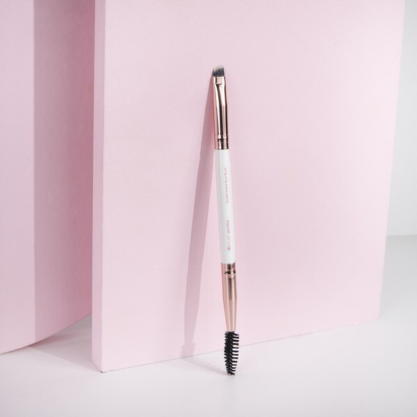 Brushworks Witte & Gouden Wenkbrauw Duo Borstel