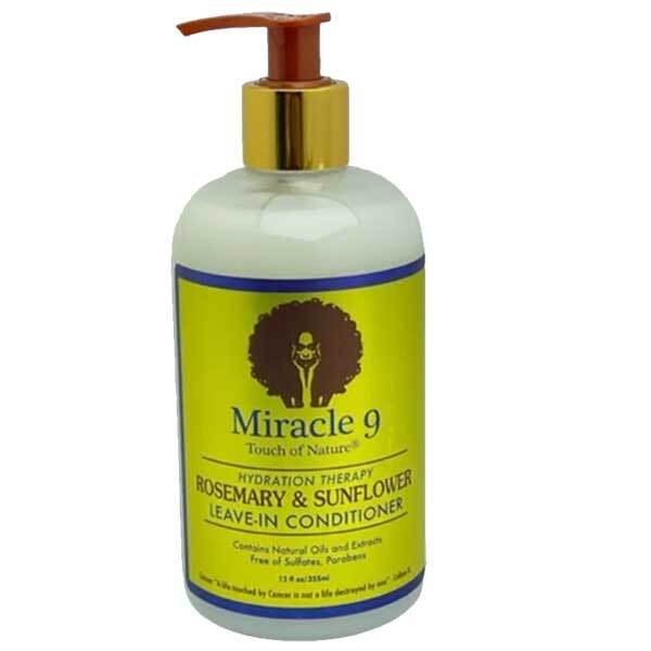 Acondicionador sin enjuague Miracle 9 de romero y girasol