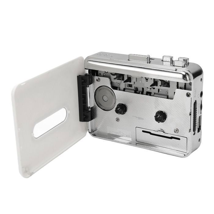 Lecteur de cassettes - Rétro - USB - Convertisseur MP3 - Portable - Écouteurs inclus