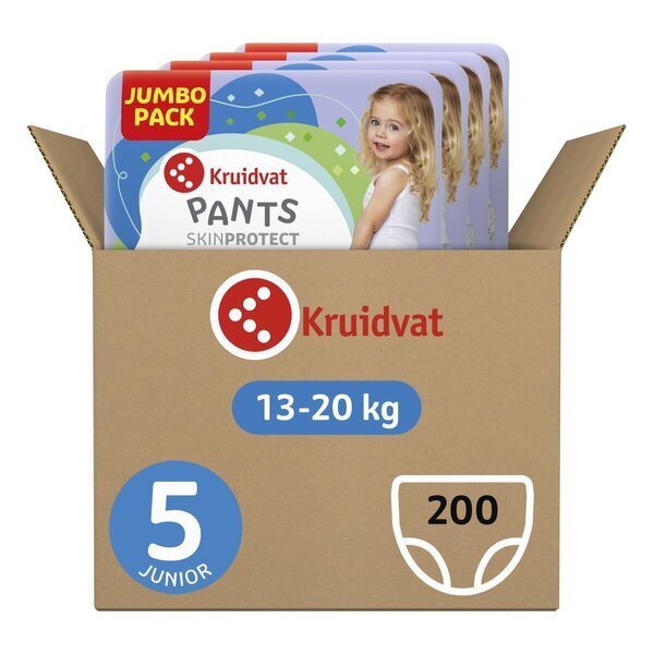 Kruidvat 5 Junior pelena za bebe, veličina 5 (13-20 kg), 200 komada