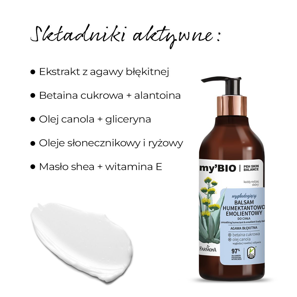 My'Bio Peh Skin Balance -kosteuttavat ja pehmentävät aineet