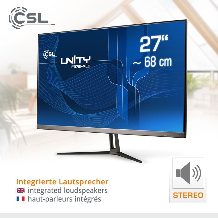 PC tout-en-un - CSL - Unity F27B-ALS - 27 pouces - 32 Go RAM - 1 To SSD - Windows 11 Pro