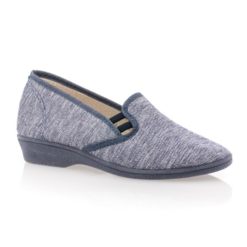Pantoufles Femme Bleu