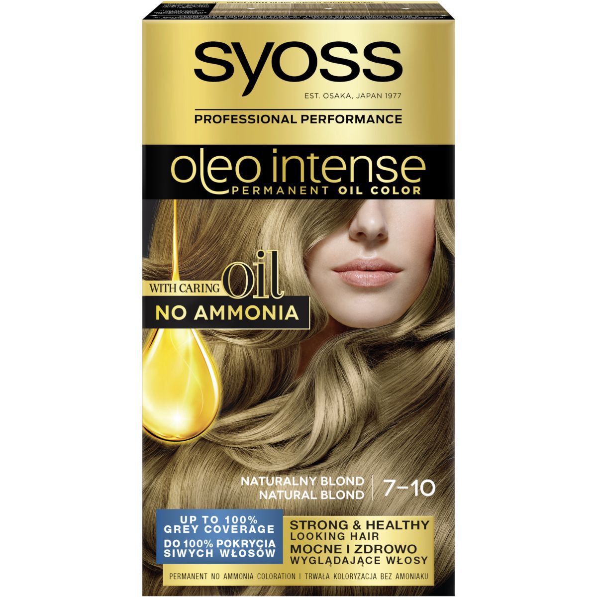 Syoss matu krāsa 7-10 dabīgi blonda Oleo Intense