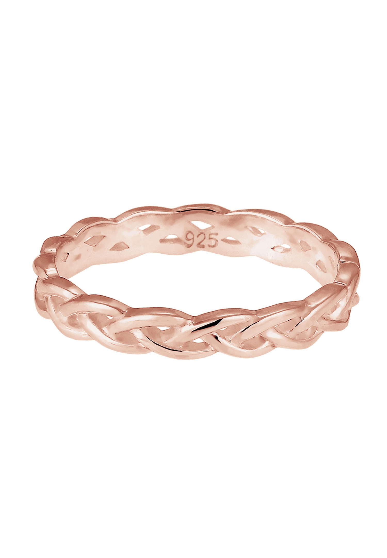 Elli Femmes Tressé Infini Nœud Tendance en Argent Sterling 925
