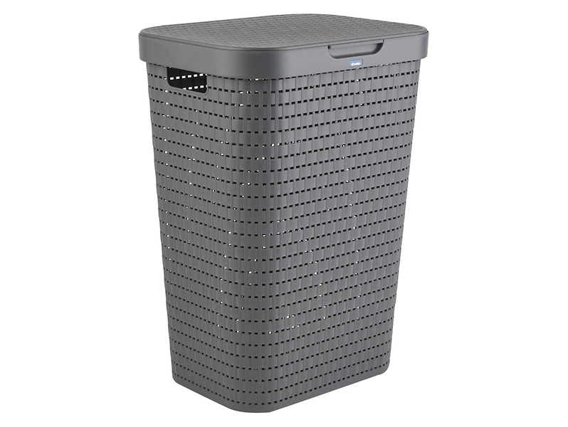 Kosz na bieliznę Country 55 l szary