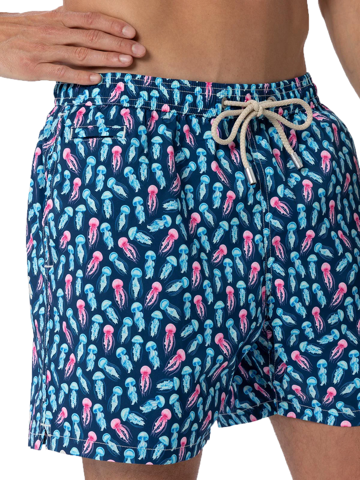 Costume classico elasticizzato Comfort Light con stampa meduse