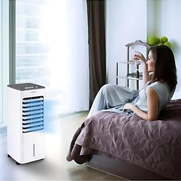 Rafraîchisseur d'air - HD4K - DOM473 - 3en1 - 80W - Réservoir 4L - Design contemporain
