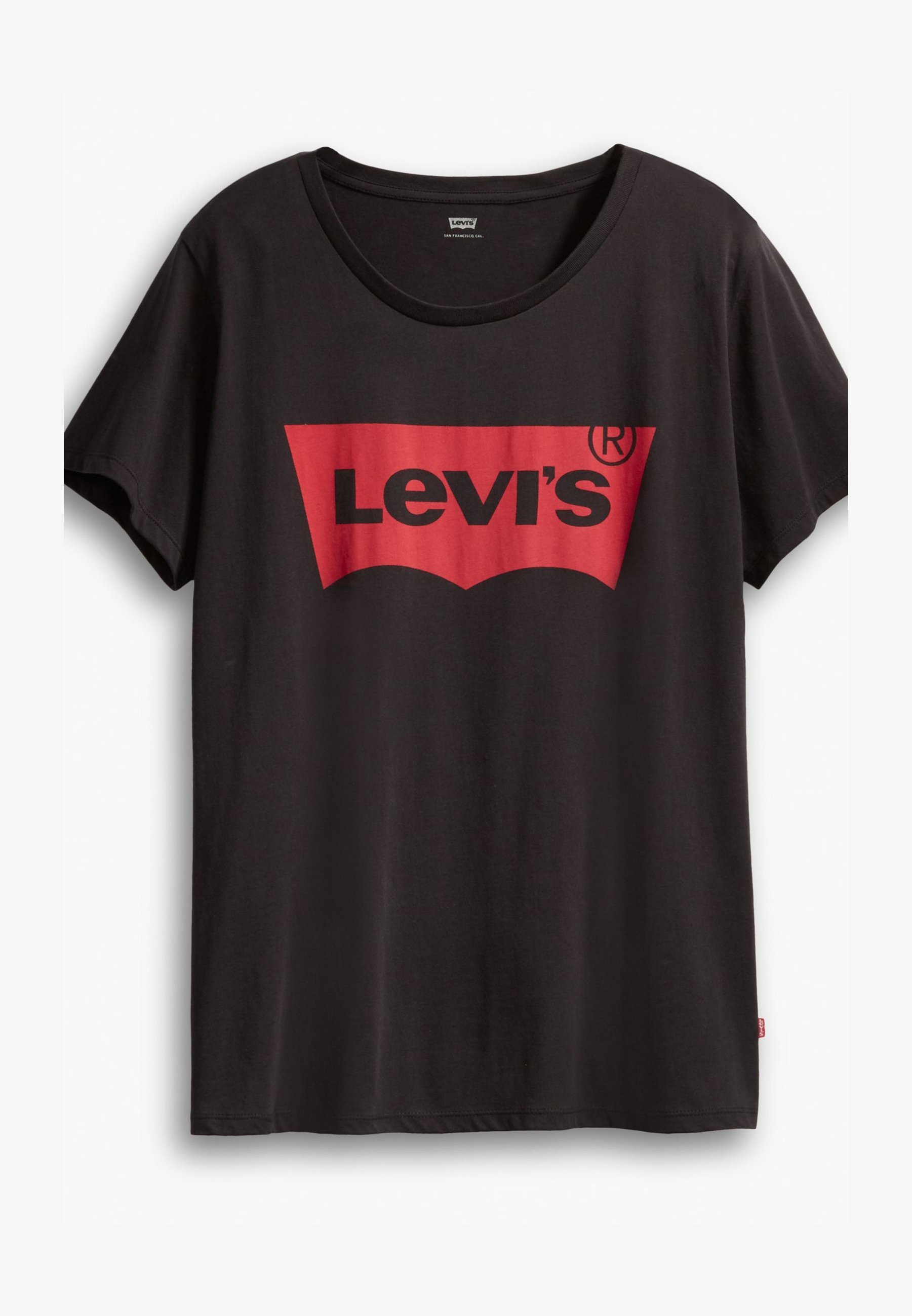 Levi's® Plus PERFECT - T-shirt met print - plus vleermuismouwen gitzwart