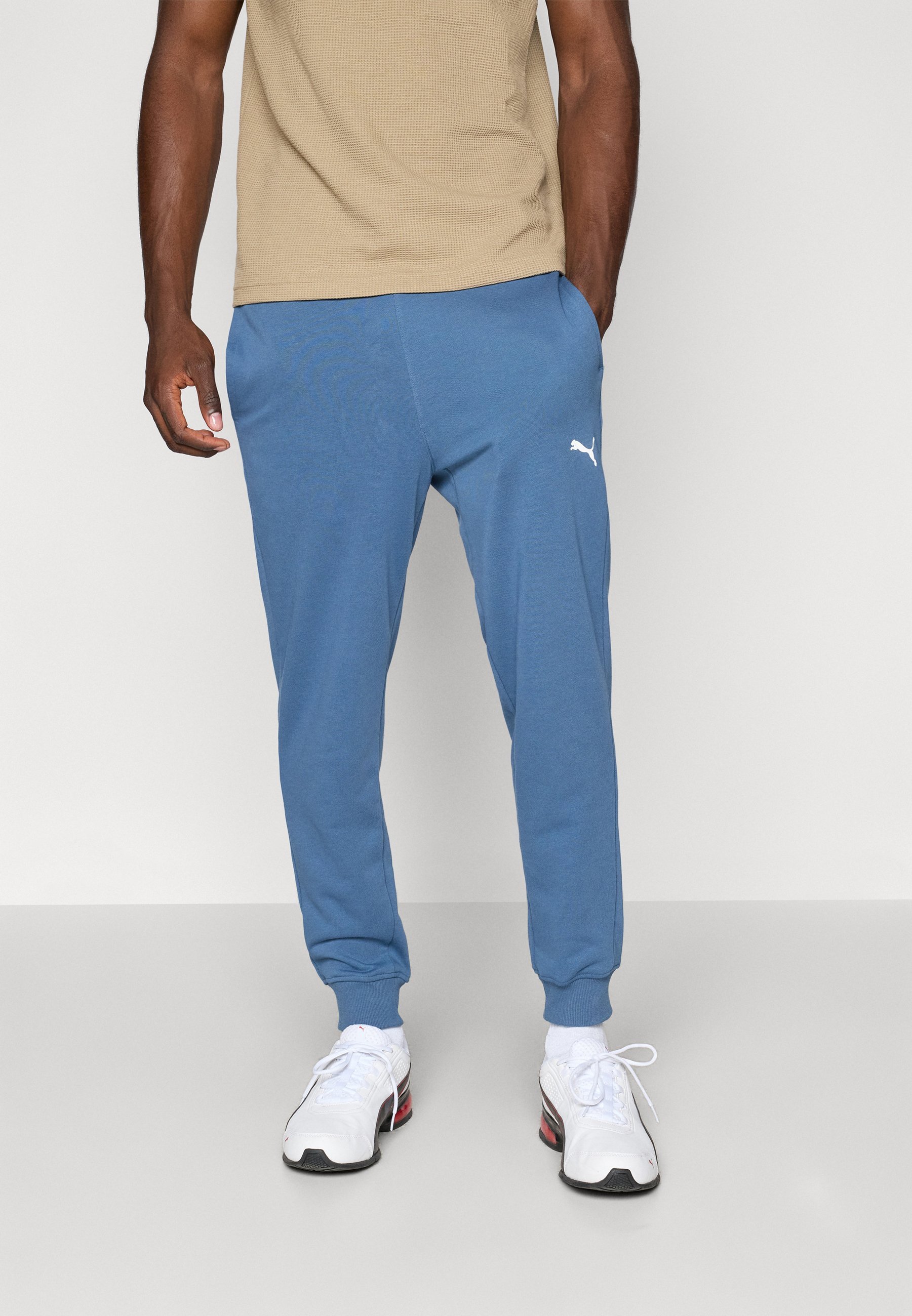 Puma ESSENTIALS FRENCH JOGGER - Trainingsbroek - donker indigo