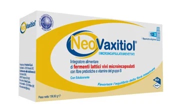 IBSA NeoVaxitiol voedingssupplement met levende melkzuurfermenten, 12 flessen voor een gezonde darmflora.