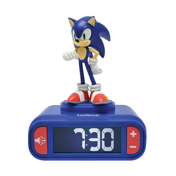 Ψηφιακό παιδικό ξυπνητήρι Sonic με τρισδιάστατο νυχτερινό φως