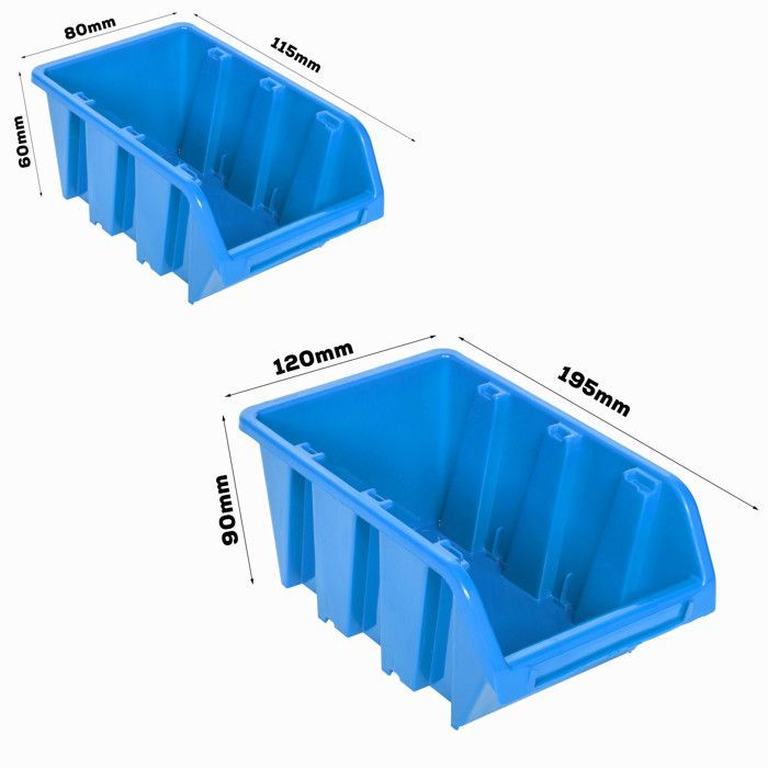 Panel portaherramientas de pared - BOTELLA - 115x78 cm - 23 estantes ajustables - Plástico - Resistente