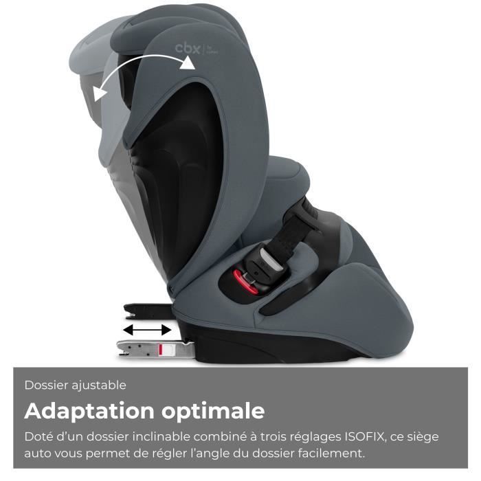 Seggiolino auto Cybex Pallas B i-Size CBX - da 76 a 150 cm - da 9 a 50 kg - da 15 mesi a 12 anni - Grigio ciottolo Grigio scuro