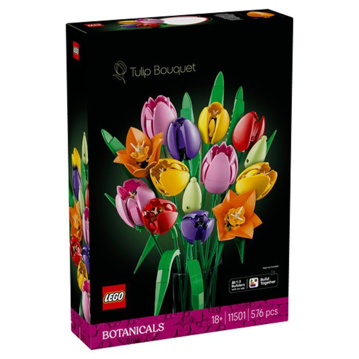 LEGO Botanicals 11501 Le Bouquet de Tulipes - Set de Construction pour Adulte - Cadeau