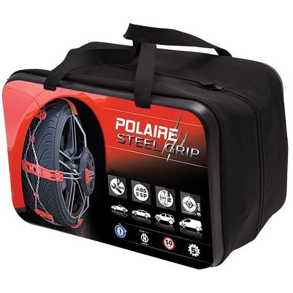 Cadenas para nieve - Polar - Steel Grip 140 - Tensado automático - 9 mm - Compatible con vehículos no compatibles con cadenas para nieve