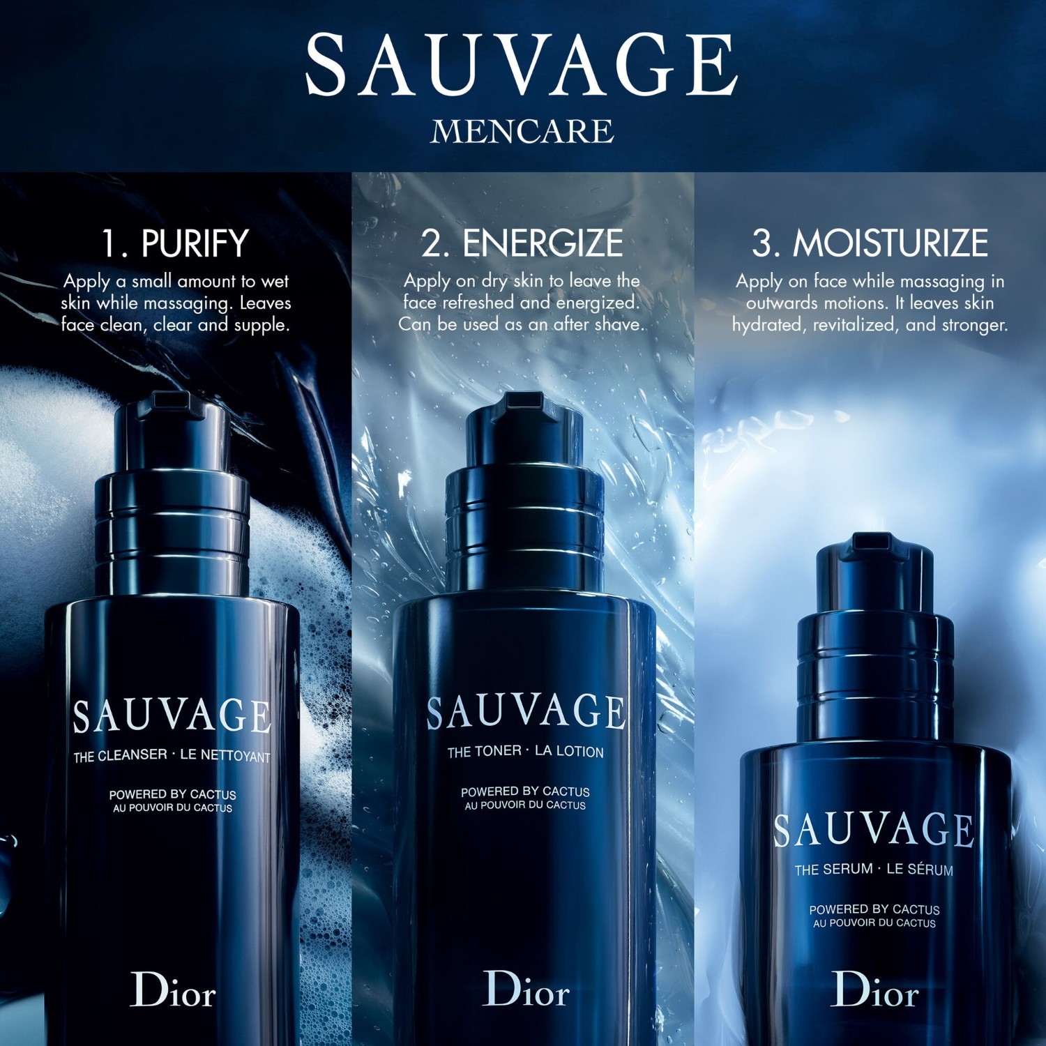DIOR drėkinamasis serumas „Sauvage The Serum“ – 50 ml