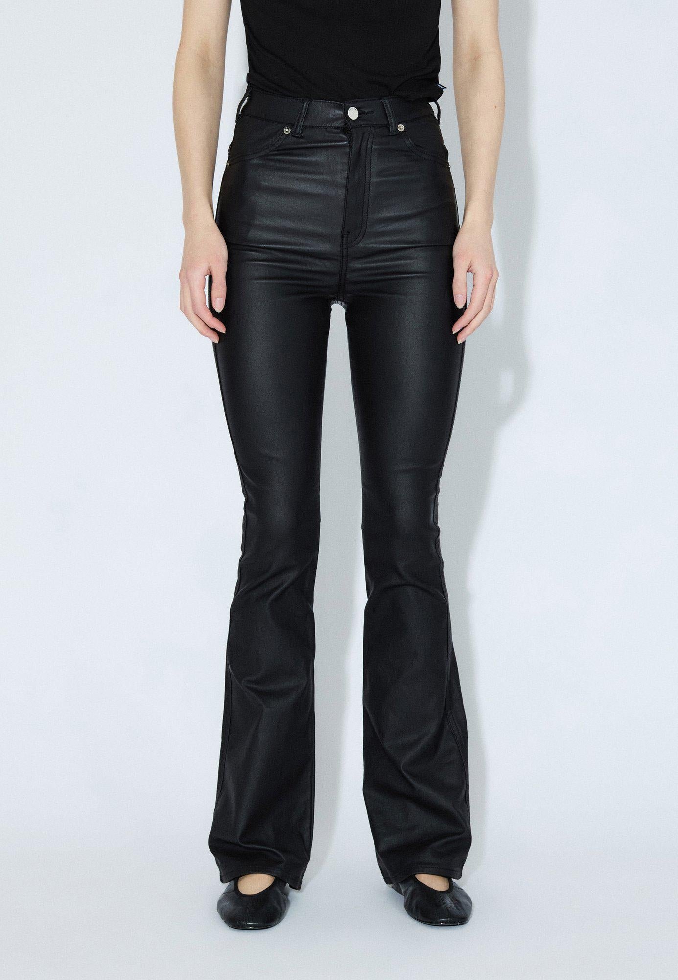Dr.Denim MOXY FLARE - Flared Jeans - black metal