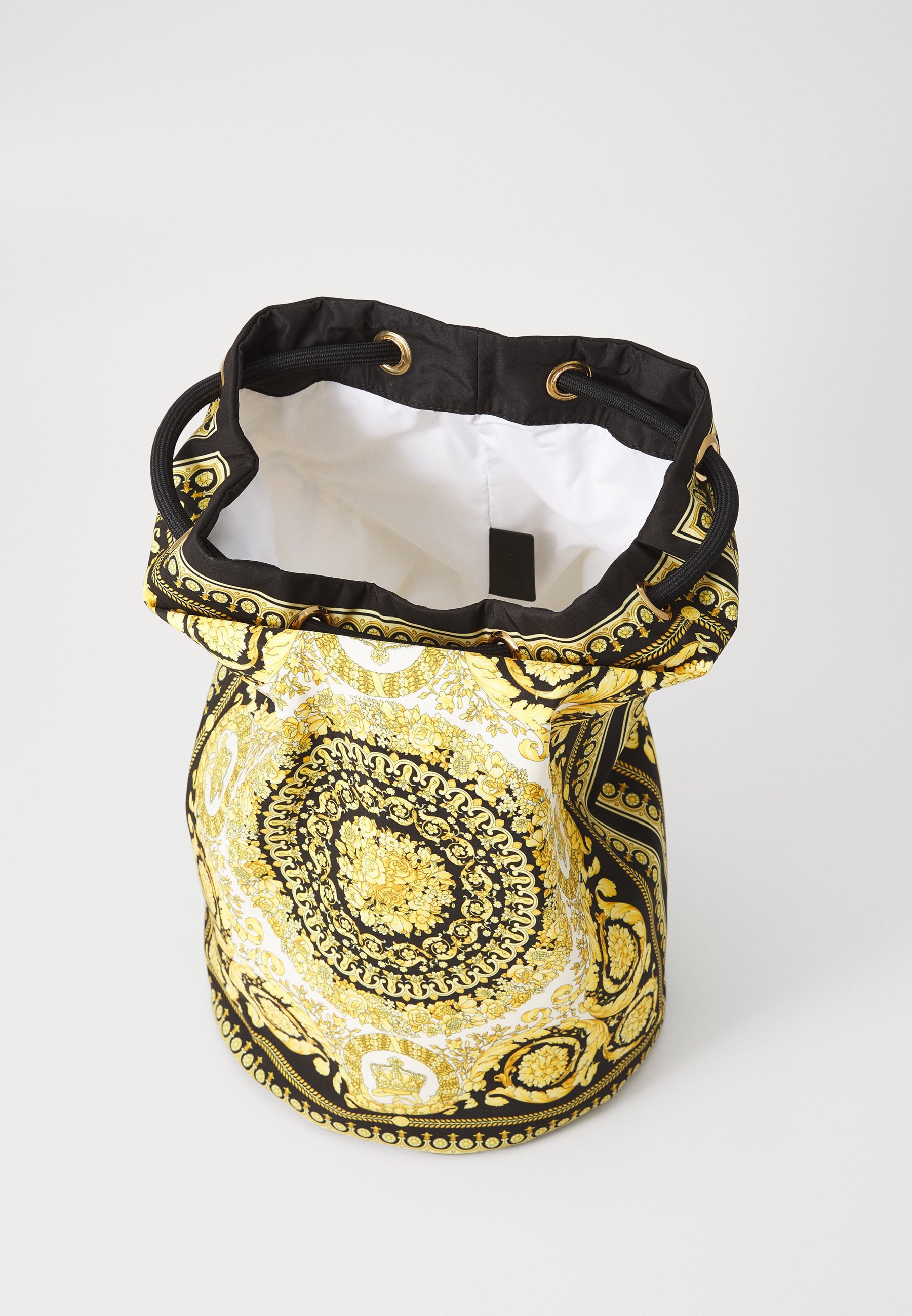 Versace SEA BAG BAROCCO PRINT UNISEX - Umhängetasche - elfenbein/schwarz/goldfarben