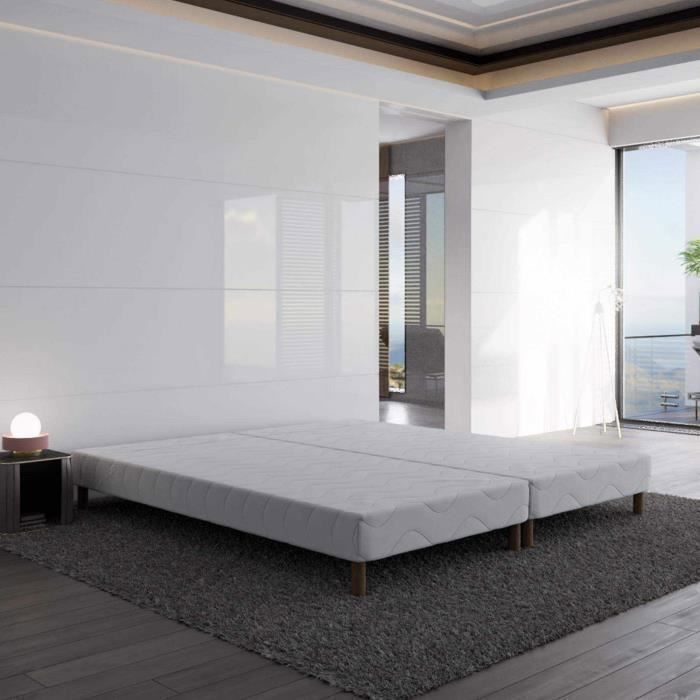Bedbodemset 2 x 80 x 200 cm (160 x 200 cm) met poten 