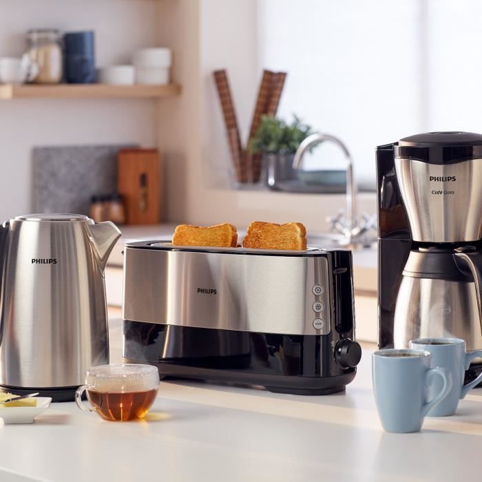 Hervidor PHILIPS Viva HD9351/90 - 2200W - 1,7L - Acero inoxidable - Ebullición rápida