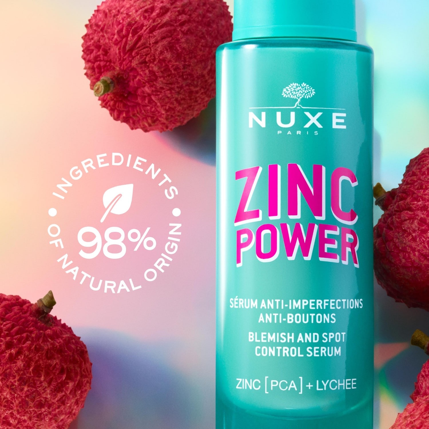 NUXE Anti-Pickel-Pflege-Serum mit Zink-Power gegen Pickel und Hautunreinheiten – 30 ml