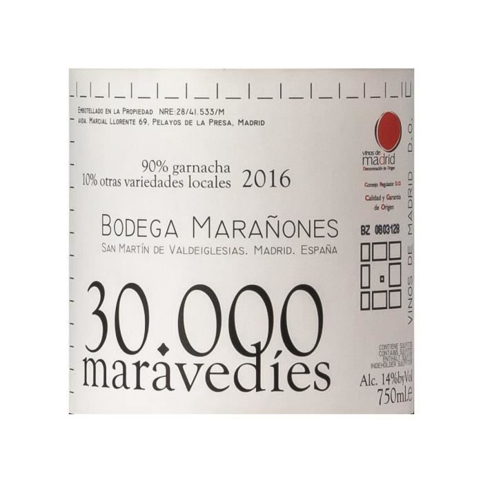 Marañones 30000 Maravedies DO Madrid - Vino tinto España 2017