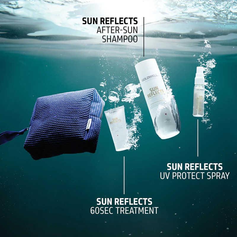 Kit de viagem Goldwell Dualsenses Sun Reflects para cabelos expostos ao sol