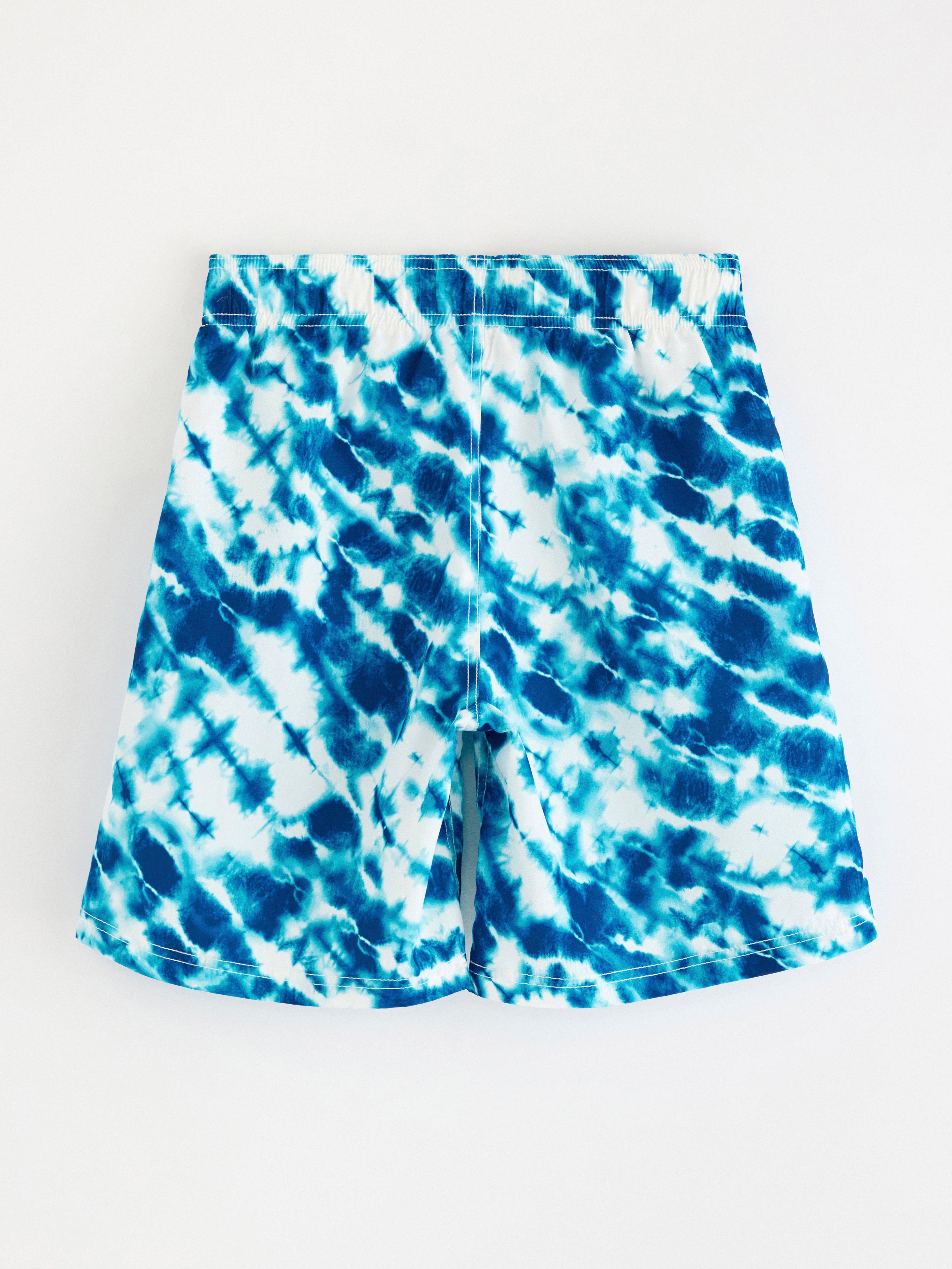 Short de bain blanc cassé