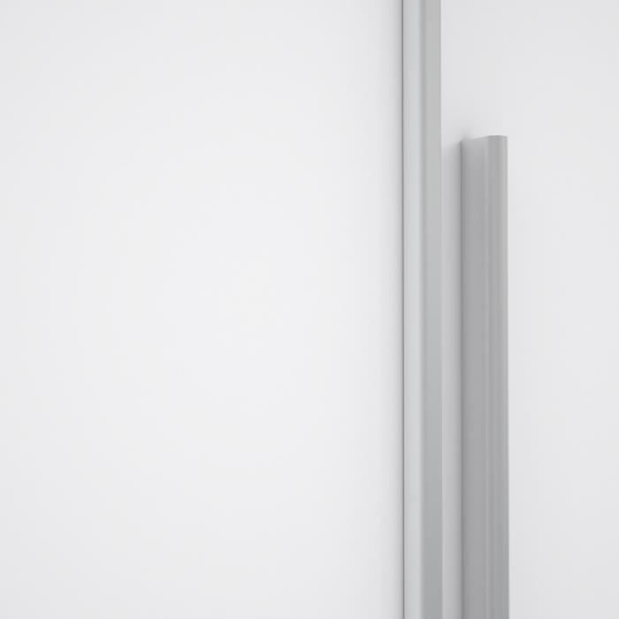 Armoire - Blanc mat -  2 portes battantes + 2 portes coulissantes - L 270,3 x P 61,2 x H 210 cm - NARAGO