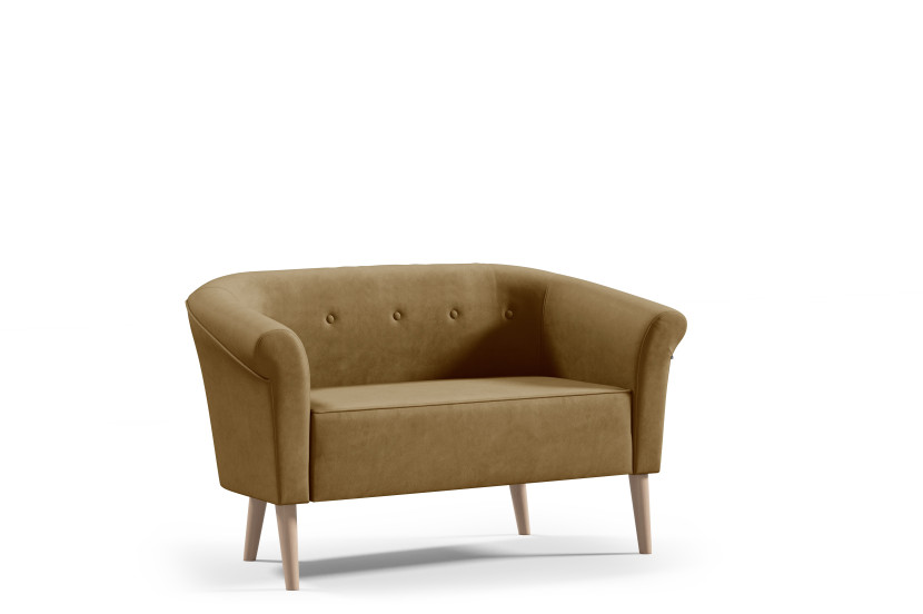 Sofa ESPERO z guzikami  2 osbowa styl skandynawski welur monolith 48