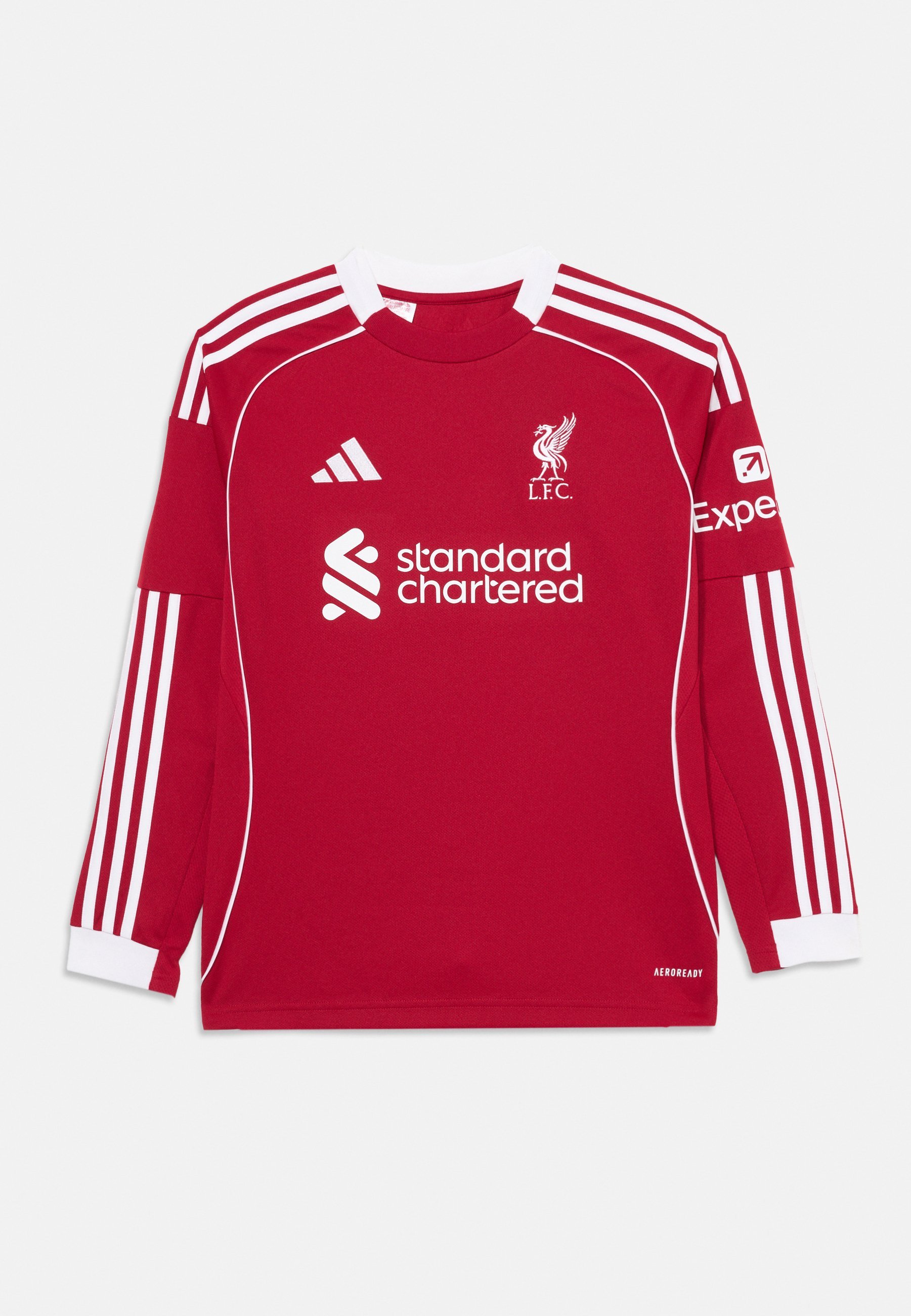 adidas Performance LIVERPOOL FC 25/26 LONG SLEEVE HOME JERSEY KIDS - Topper langermet - strawberry red