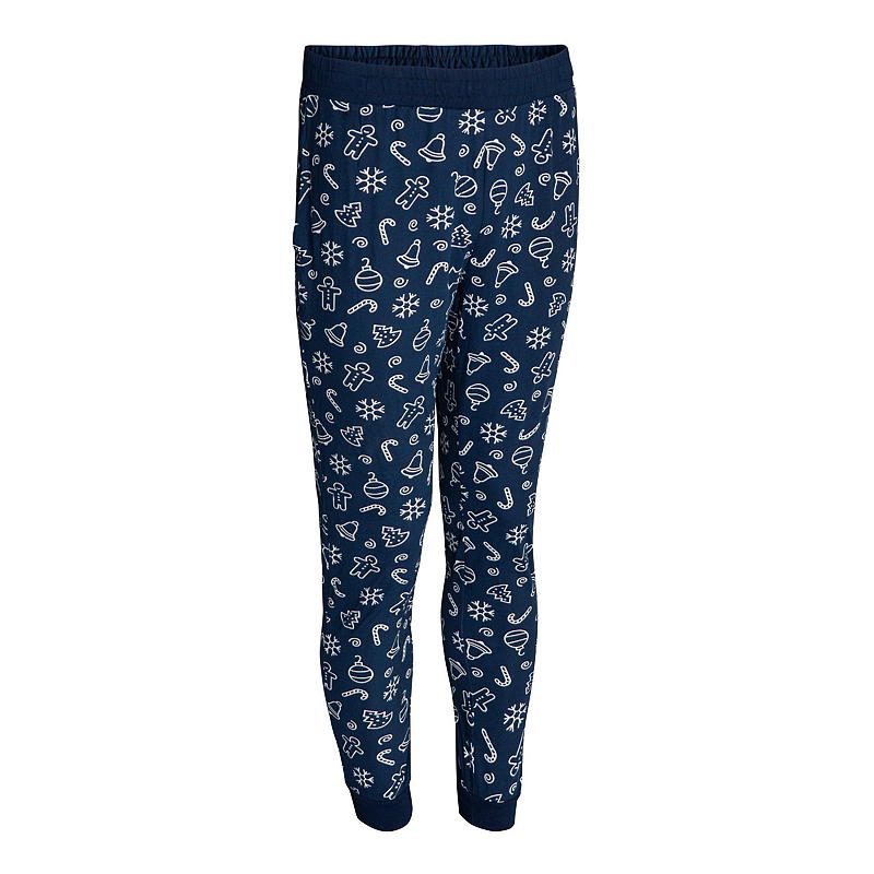 Pantalones cómodos talla S-XL con estampado de invierno