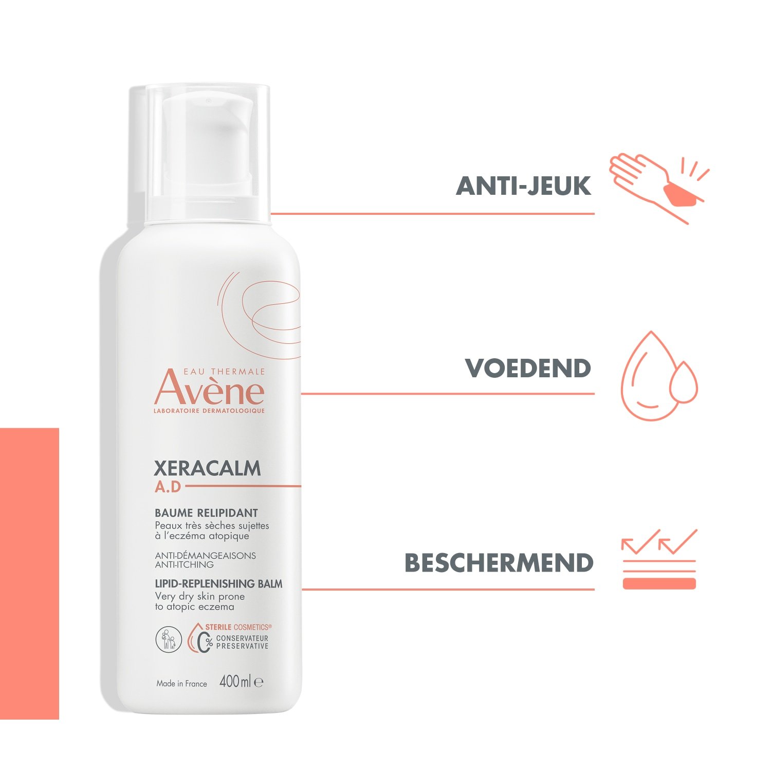 Avène XeraCalm AD lipidus papildantis balzamas – 200 ml
