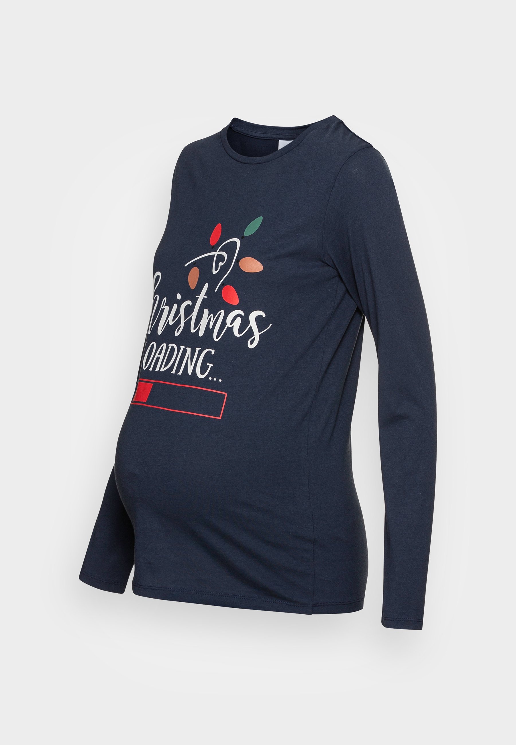 MAMALICIOUS CHRISTMAS - Top met lange mouwen - marineblauwe blazer