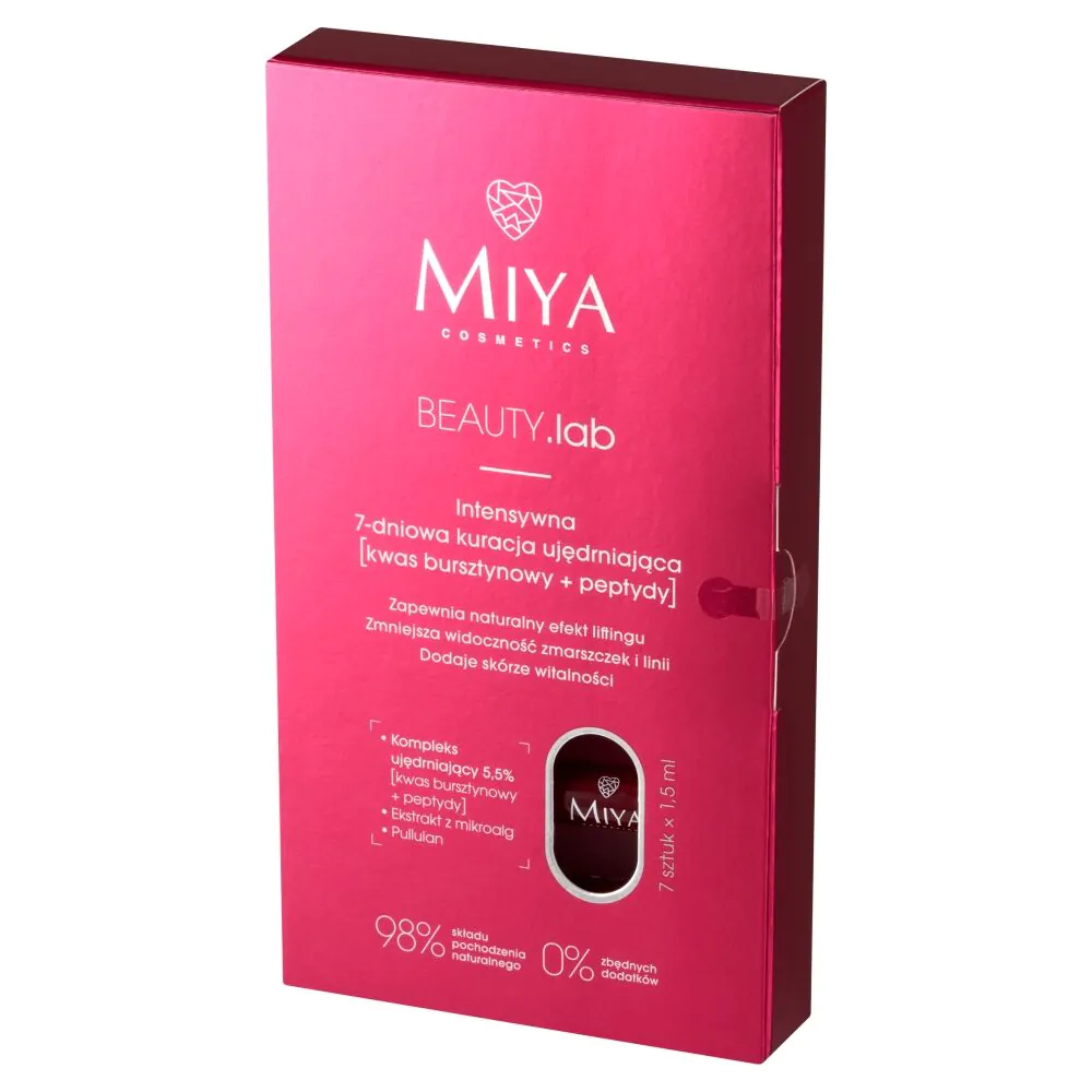 Miya Beauty.Lab Intensywna 7-Dniowa Kuracja Ujędrniająca na noc [Kwas Bursztynowy + Peptydy] 5%