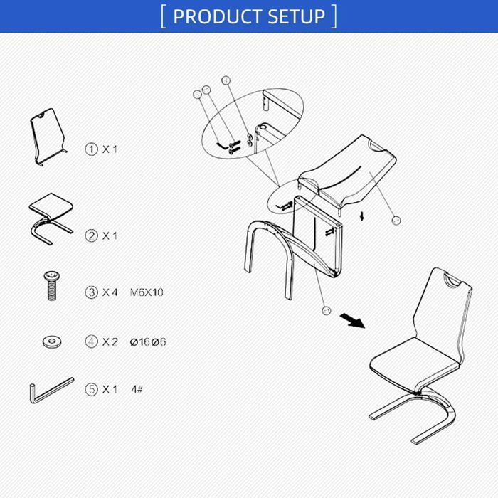 JIEXI Chaise de salle à manger originale pour adultes, chaise de bureau scandinave pour adultes