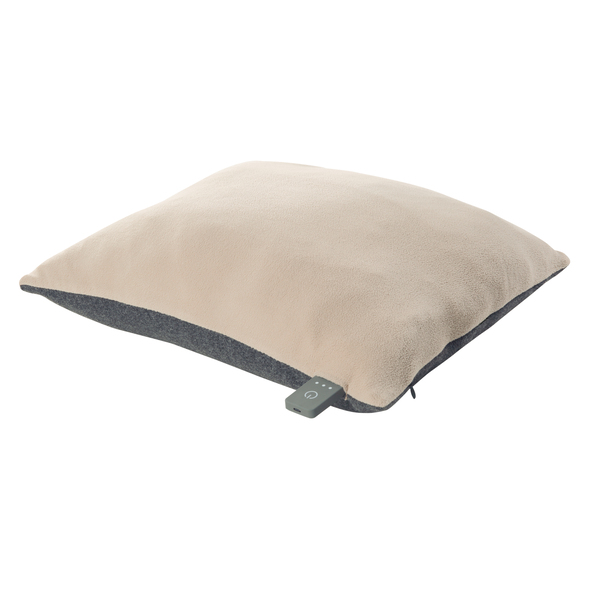 Pernă încălzitoare reîncărcabilă, ursuleț/fleece, taupe