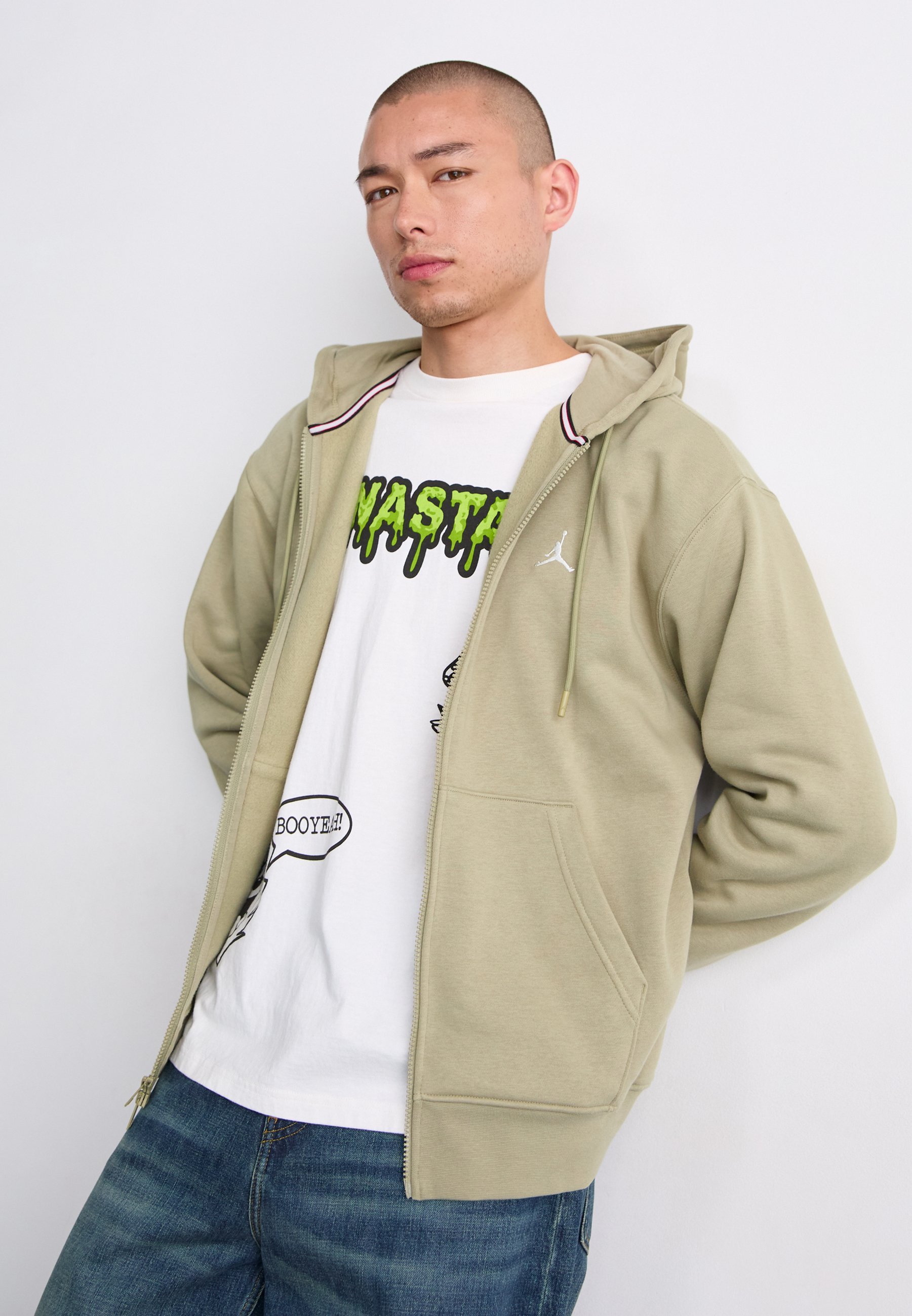 Jordan Zip-up sweatshirt - medium khaki/sail