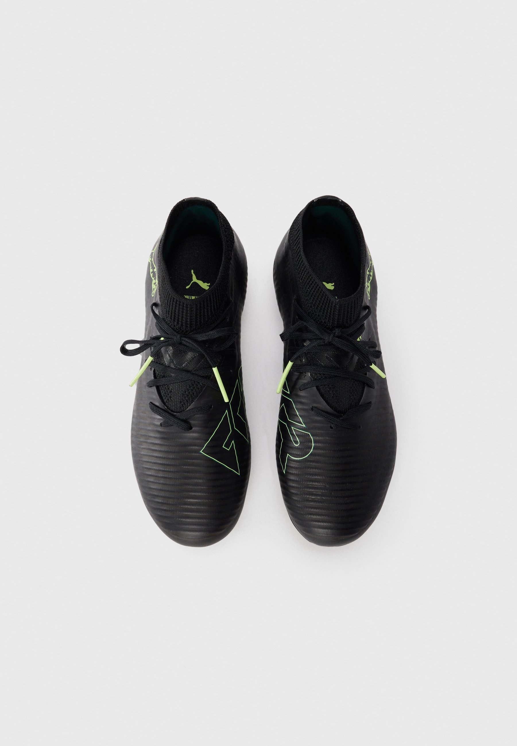 Puma FUTURE 8 PRO UNISEX - Voetbalschoenen voor stevige ondergrond - zwart/lichtgroen/terrein
