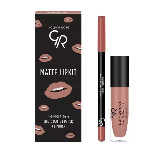 Golden Rose Matte Lipkit zestaw do makijażu ust Warm Nude