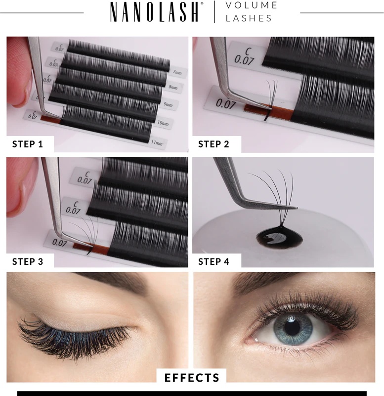 „Nanolash Volume Lashes“ dirbtinės blakstienos