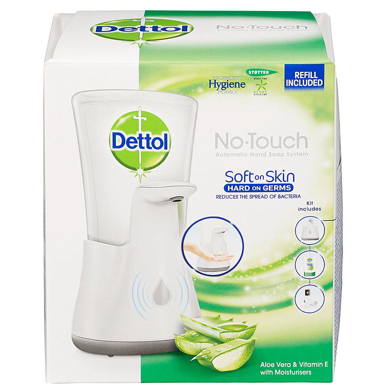 Dettol Seifenspender, 250 ml, berührungsloses Starterset