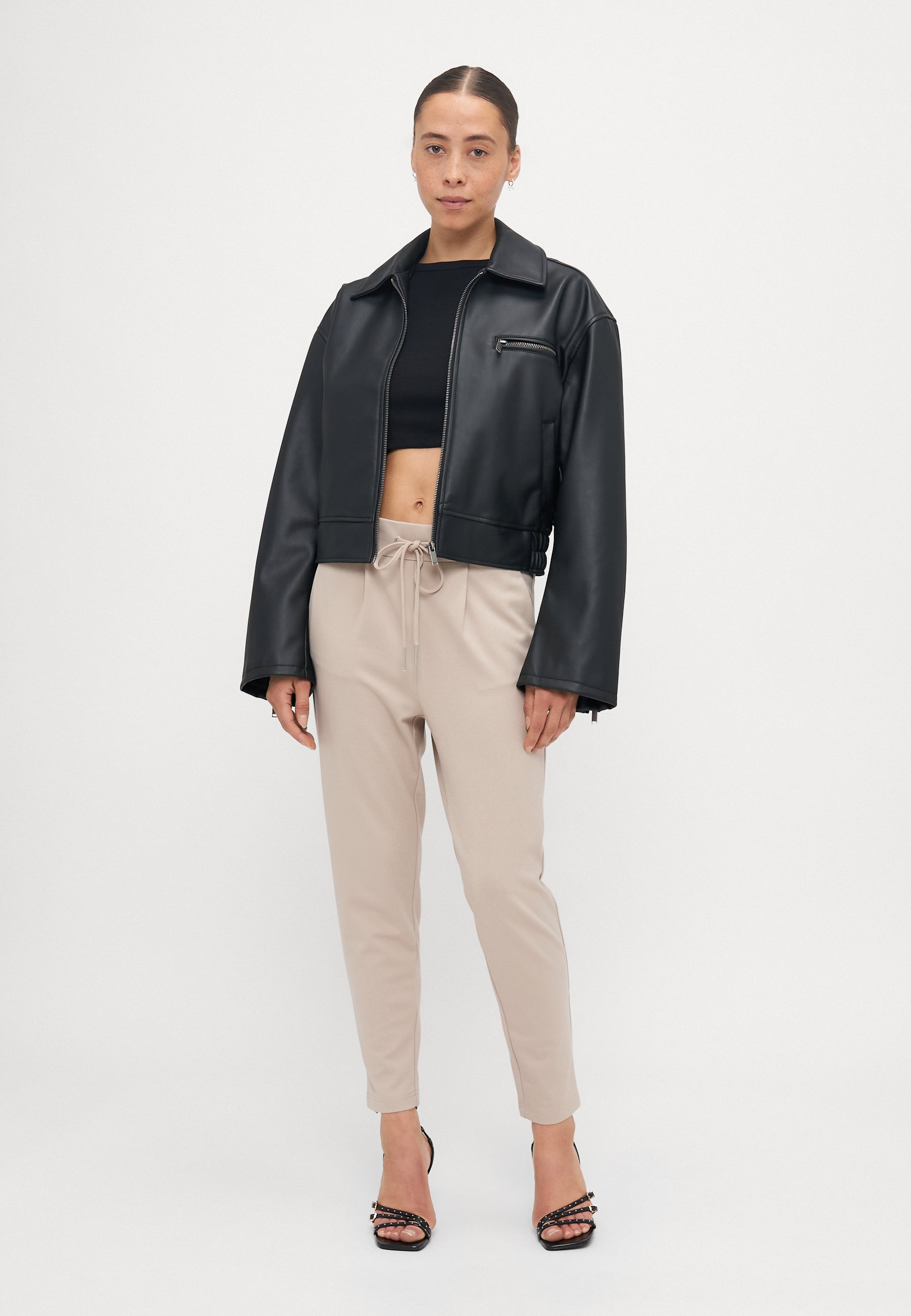 ONLY Petite ONLPOPTRASH LIFE EASY - Broek - beige