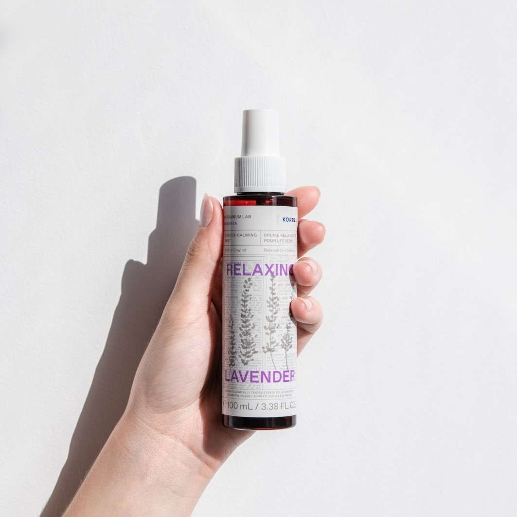 KORRES RELAXING LAVENDER ķermeņa aerosols ar nomierinošu lavandas aromātu - 100 ml